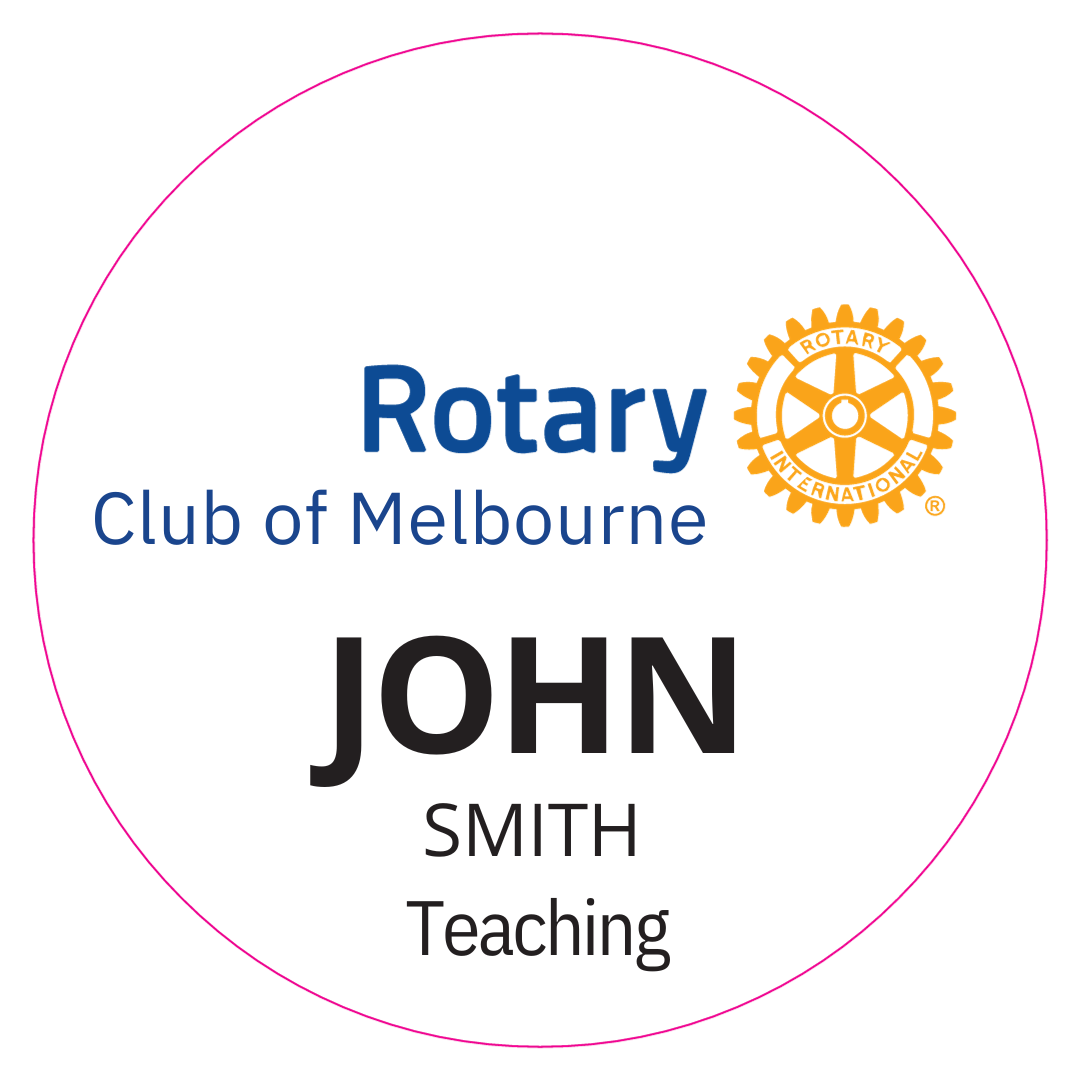 Official Rotary Club Name & Badges, Probus Badges and more