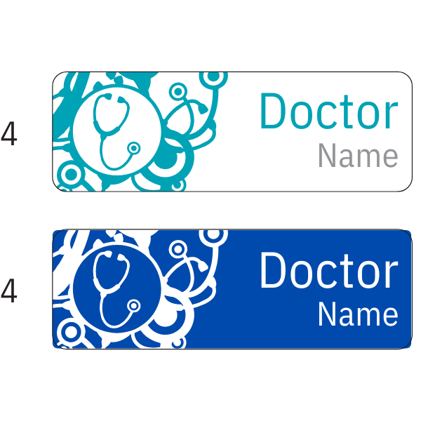 Doctor Name Badges | 75mm x 25mm