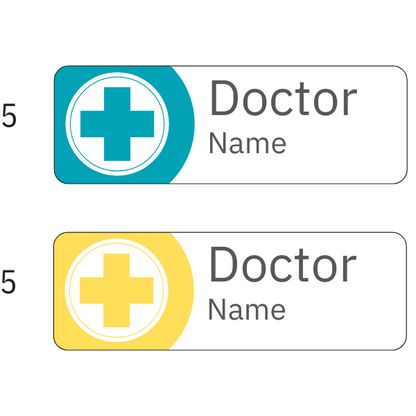 Doctor Name Badges | 75mm x 25mm