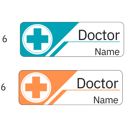 Doctor Name Badges | 75mm x 25mm