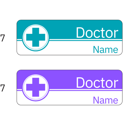 Doctor Name Badges | 75mm x 25mm