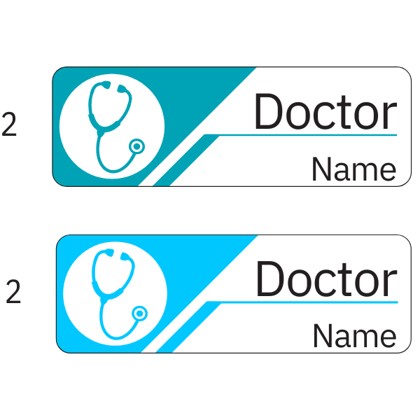 Doctor Name Badges | 75mm x 25mm