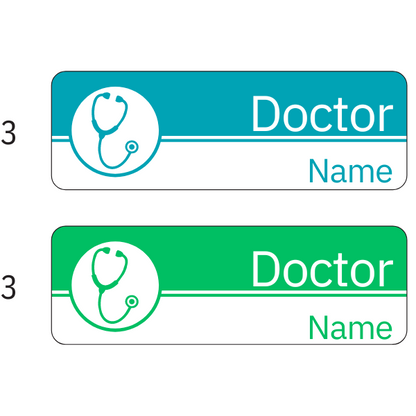 Doctor Name Badges | 75mm x 25mm