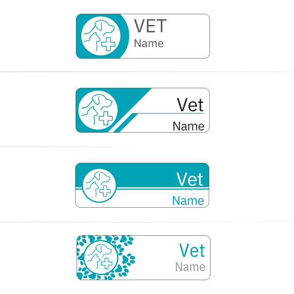 Vet Name Badges | 75mm x 25mm