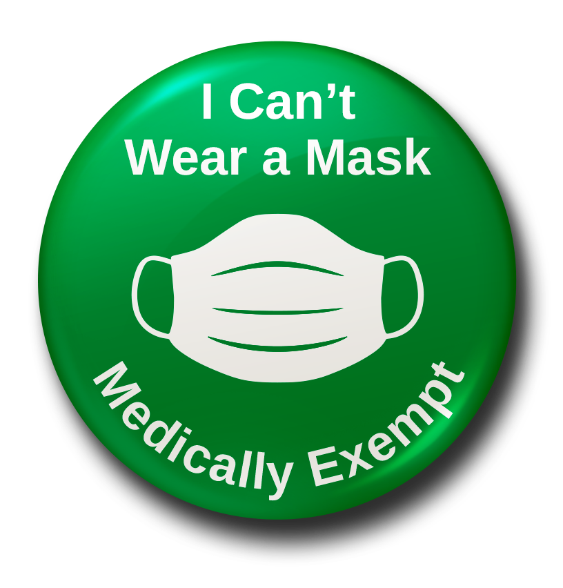 Covid Badges Australia - Mask Exempt
