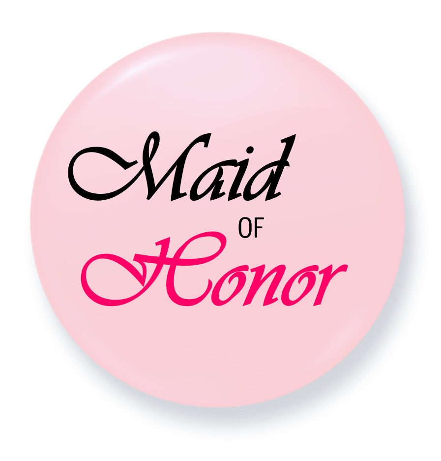 Maid of Honor | Bridal Party Button Badges