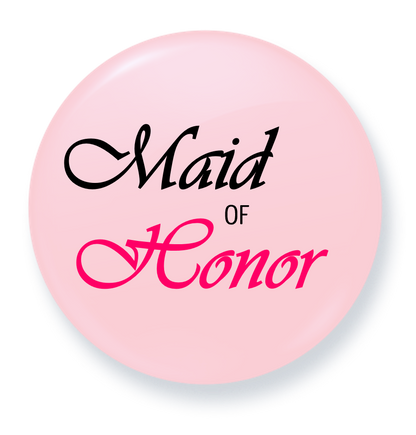 Maid of Honor | Bridal Party Button Badges